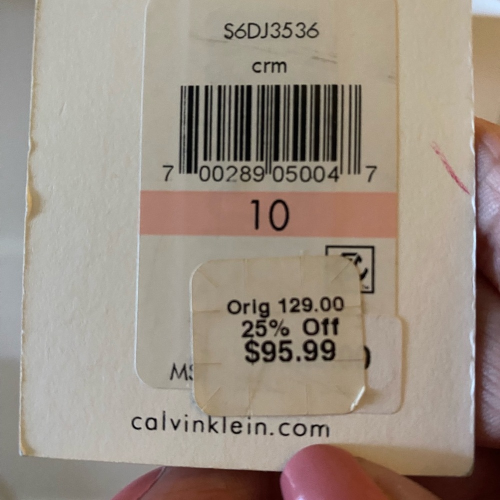 Calvin Klein Cream Blazer Tailored Suit Jacket - Picture 3 of 3